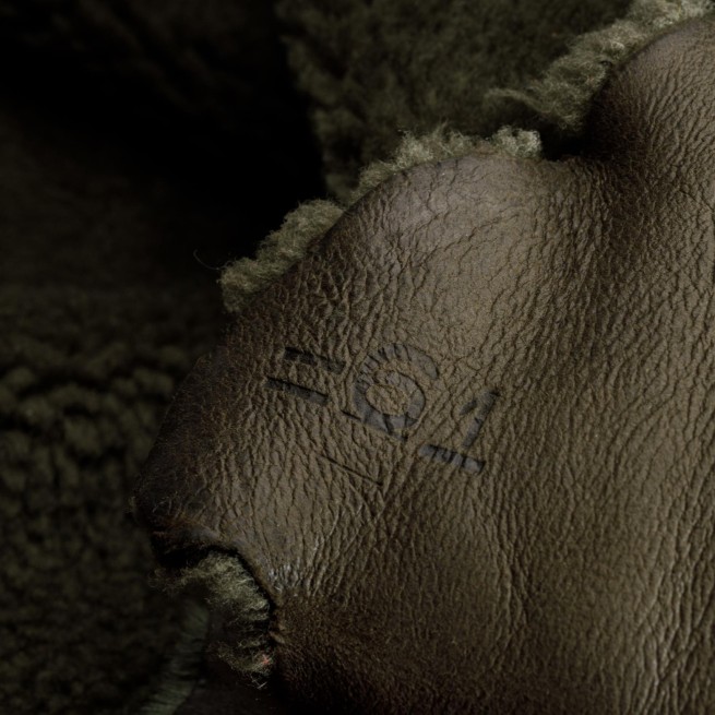 Хутро для дублянки овчина DF Наппалан зелений хакі 8мм т/т Італія