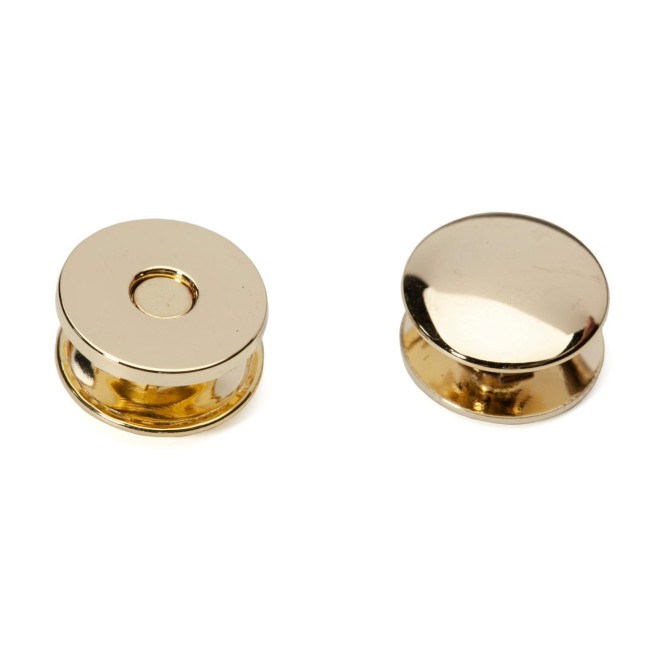 Кнопка магнітна на хольнітені ЗОЛОТО 18 мм