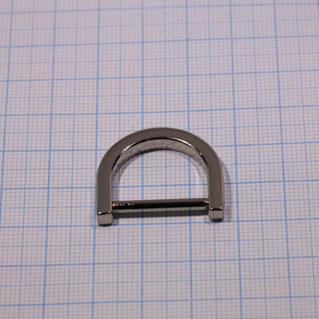 Тримач НІКЕЛЬ 20 мм арочний з штифтом дуга