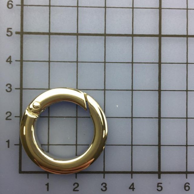 Карабін-кільце НІКЕЛЬ 20 мм тип D0372