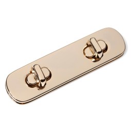 Замок ЗОЛОТО СВЕТЛОЕ поворотный 94,8х24,5 мм тип D1421