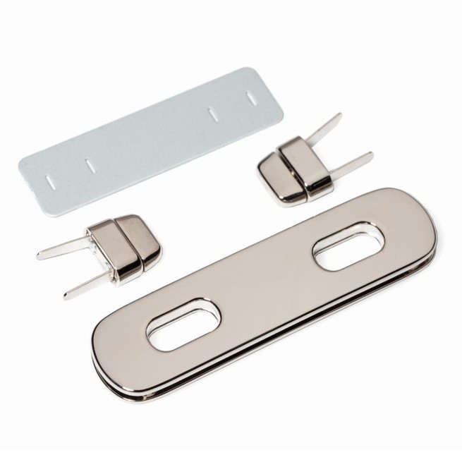 Замок НІКЕЛЬ поворотний 94,8х24,5 мм тип D1421