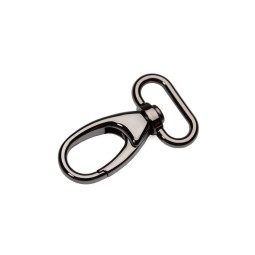 Карабин ЧЕРНЫЙ НИКЕЛЬ 25 мм тип D0337