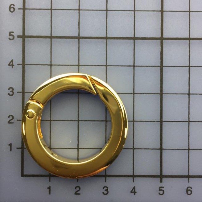 Карабін-кільце ЗОЛОТО 25 мм тип D0359