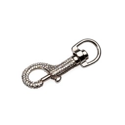 Карабин НИКЕЛЬ со стразами тип D0344