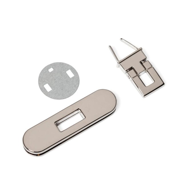 Замок НІКЕЛЬ поворотний 59.7х15, 9 мм тип D0743