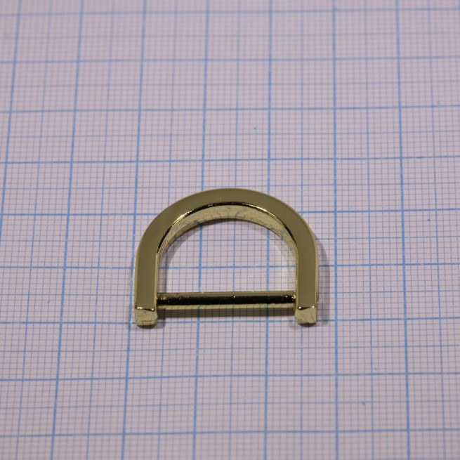 Тримач ЗОЛОТО 20 мм арочний з штифтом дуга