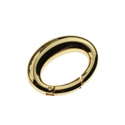 Карабин-кольцо ЗОЛОТО 27 мм тип D0780 овал 