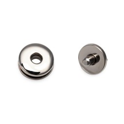 Застібка магніт НІКЕЛЬ POLI 17 мм тип D0398