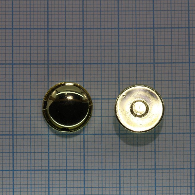 Кнопка магнітна на хольнітені ЗОЛОТО 14х2 мм