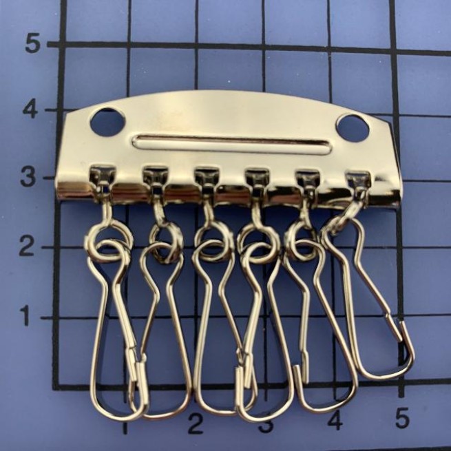 Тримач для ключниці НІКЕЛЬ 47 мм тип A1678 (6 кілець)