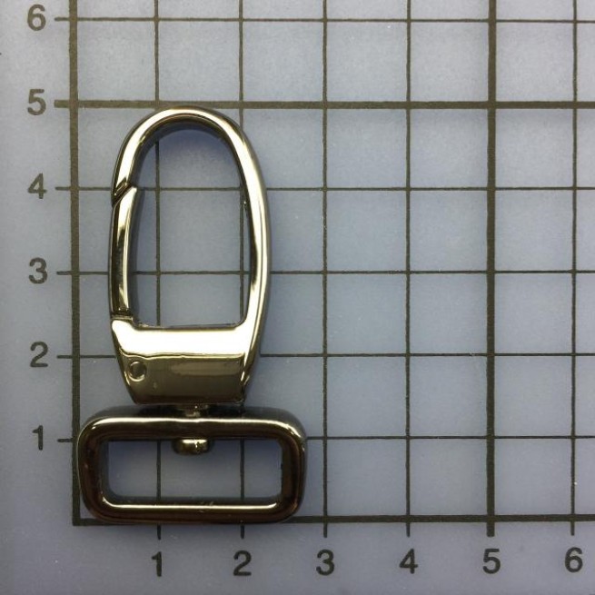 Карабін ЧОРНИЙ НІКЕЛЬ 20 мм тип D0249