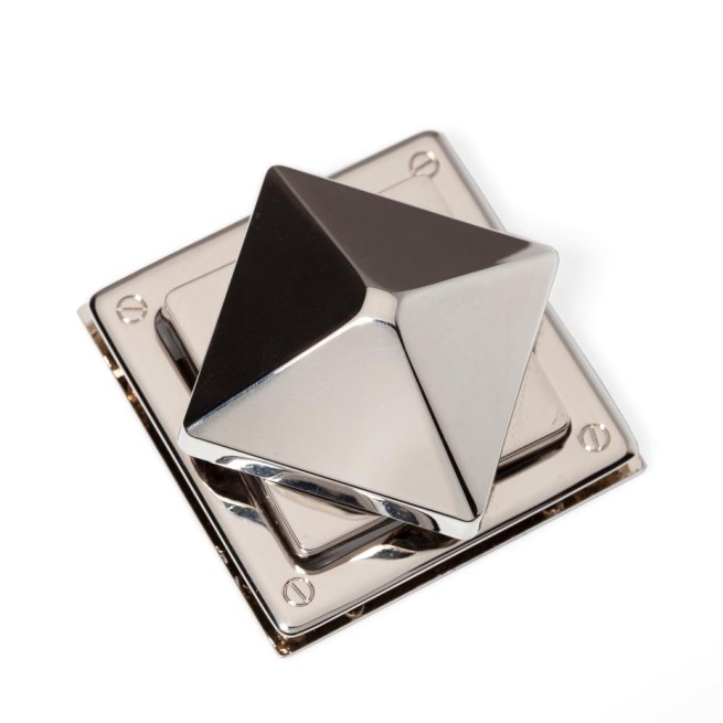 Замок НІКЕЛЬ поворотний 55 мм тип D1239