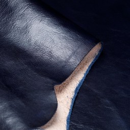 Шкіра ВРХ Vegetale TESSA синій 1,5 Італія