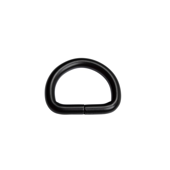 Полукольцо ЧЕРНЫЙ ГРАФИТ МАТОВЫЙ 25х20х5 мм