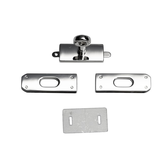 Замок НІКЕЛЬ поворотний 46х16мм тип D1329