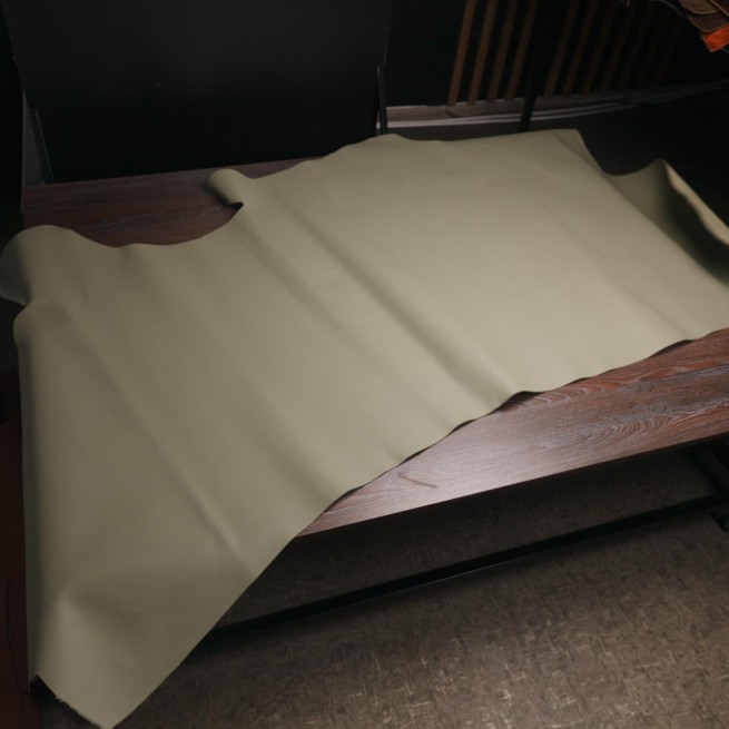 Шкіра ВРХ КАЙЗЕР зелений GREEN TEA 1,4-1,6 матовий