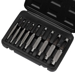 Набір пробійників для шкіри 9шт. (3; 4; 5; 6; 7; 8; 9; 10; 12 мм)