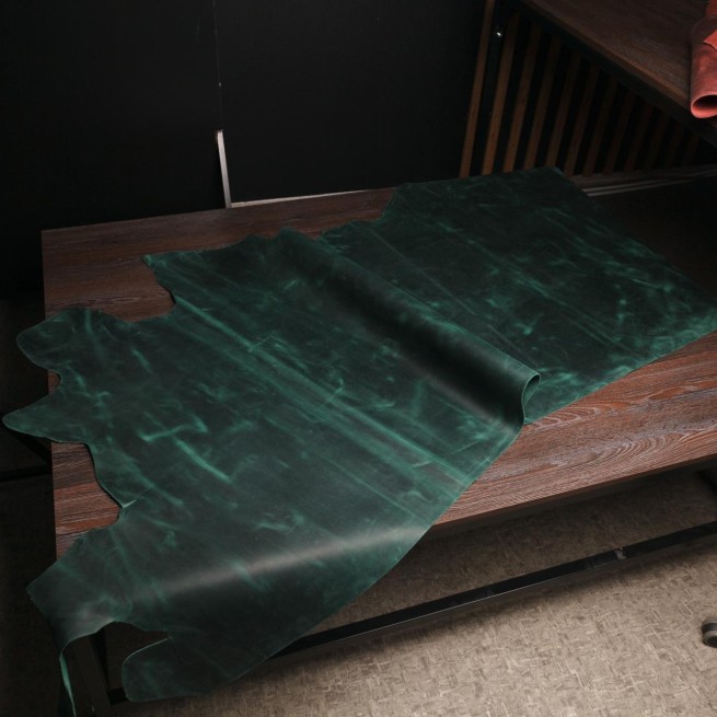 Шкіра ВРХ зелений Crazy OLIO JUNGLE 1,4-1,6