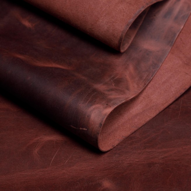 Шкіра ВРХ бордо Crazy OLIO MAHOGANY 1,4-1,8