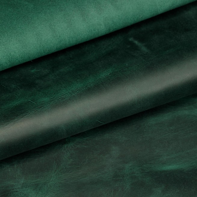 Шкіра ВРХ зелений Crazy OLIO JUNGLE 1,4-1,6