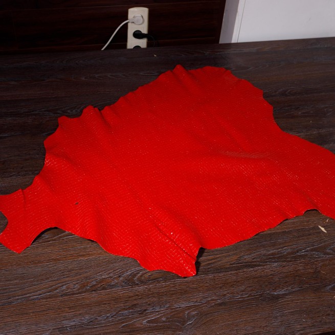 Шкіра теляча червона FILM CROCO 0,9-1,1