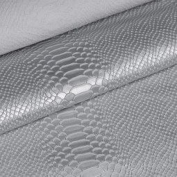 Шкіра ВРХ срібна біла STAMP ЗМІЯ 1,2-1,4