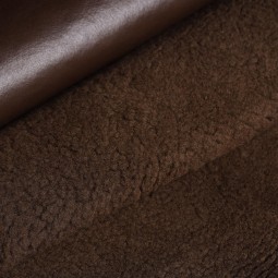 Хутро дублянкове Керлі DF Наппалан коричневий сепія 12мм т/т (фут)