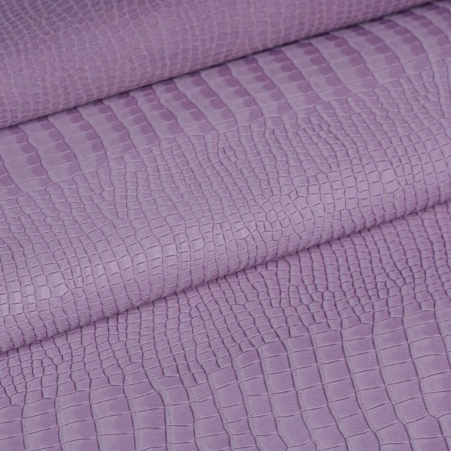 Шкіра ВРХ фіолет STAMP КРОКО 1,2-1,4