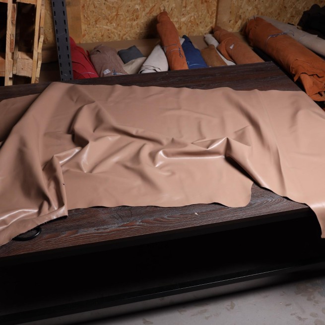 Шкіра наппа коричневий SANTORINI MOKKA 1,1-1,2