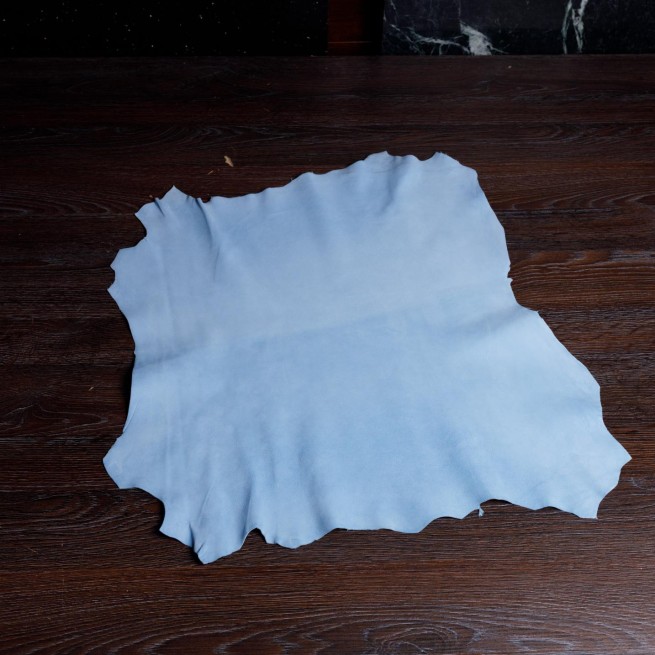 Велюр шевро Stefania голубой SKY BLUE 0,7-0,9 Италия