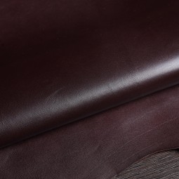 Шкіряний підклад шевро коричневий глянець FUDGE 0,7