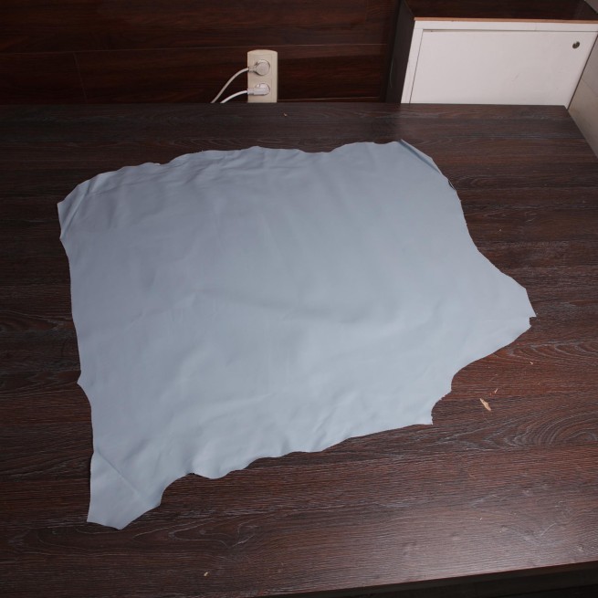 Шкіряний підклад шевро блакитний WATERFALL 0,5