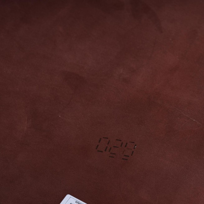 Шкіряний підклад шевро коричневий глянець FUDGE 0,7