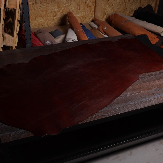 Шкіра ВРХ Vegetale TESSA бордо WINE глянець 1.4