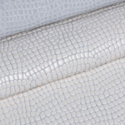 Шкіра КРС ЛАК біла STAMP КРОКО 1,2-1,4