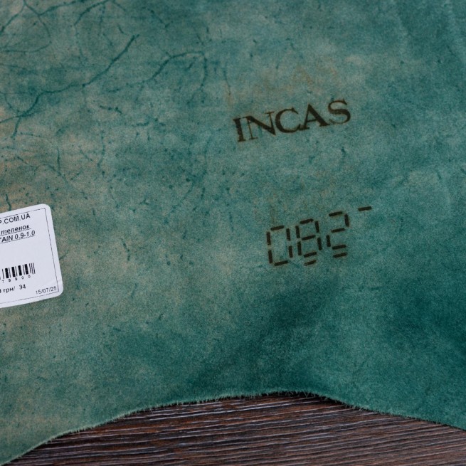 Шкіра Vegetale ВРХ теля т.-зелений MOUNTAIN 0.9-1.0