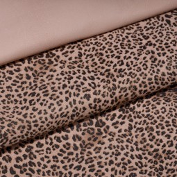 Шкіра метис беж-чорний FILM ЛЕОПАРД міні 0,7