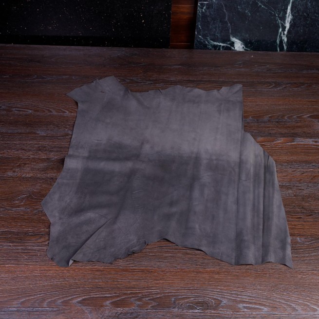 Велюр теленок серый 0,7 Италия