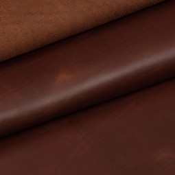 Кожа КРС коричневый Крейзи Хорс 1 сорт RUST 1,5-1,7 