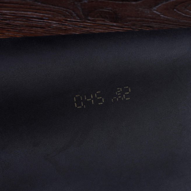 Шкірпідклад шевро чорний глянець 0,8