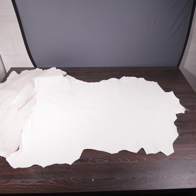 Шкіряний підклад шевро білий матов OFF WHITE 0,8