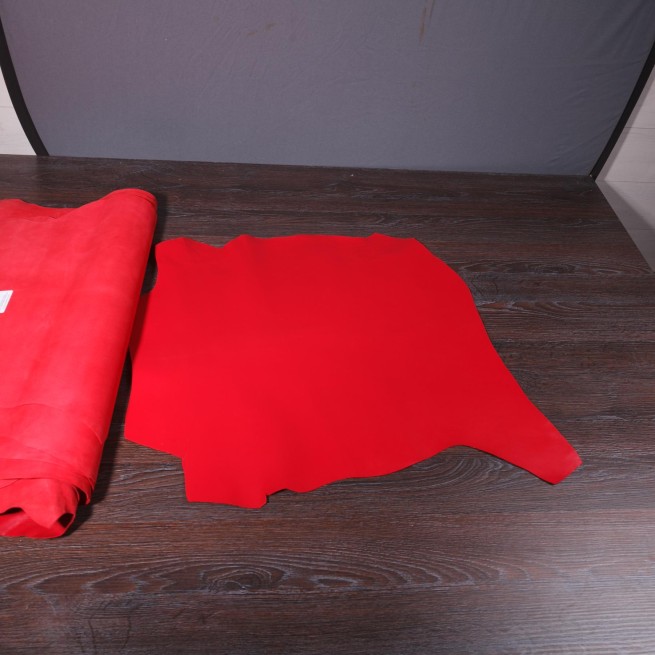 Шкіряний підклад шевро червоний н/мат SANTA CLAUS 0,8