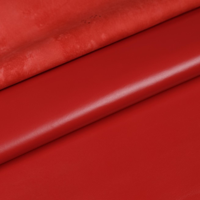 Шкіра для одягу овчина Ірма червоний корал 0,6 Туреччина