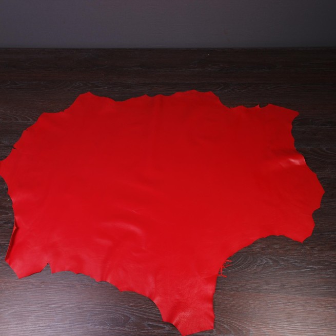 Шкіра для одягу овчина Ірма червоний корал 0,6 Туреччина