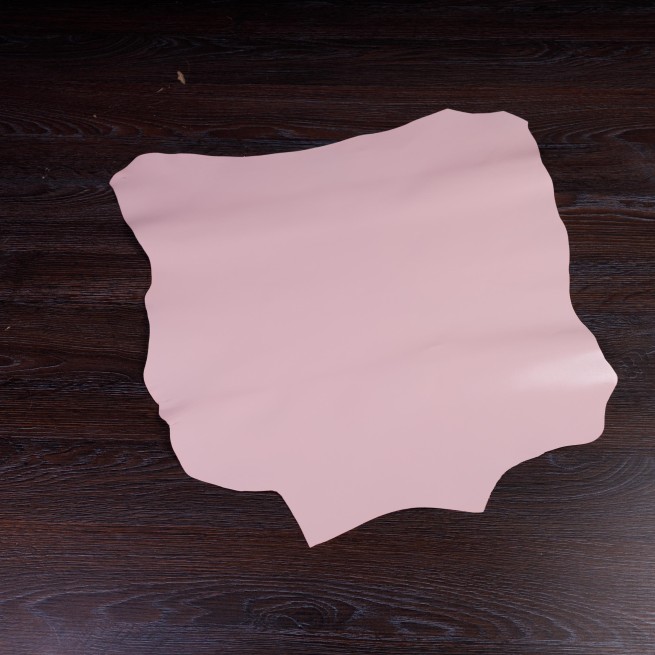 Кожподклад шевро розовый глянец ЗЕФИР 0,8 Италия