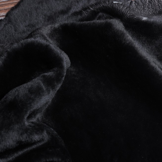 Хутро для дублянки Інтерфіно Замша т / т чорний 7мм