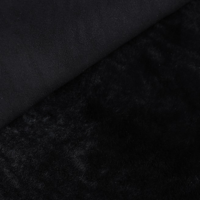 Хутро для дублянки Інтерфіно Замша т / т чорний 7мм
