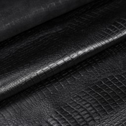 Шкіра ВРХ Крокодил БЕБІ чорний 0,9-1,1