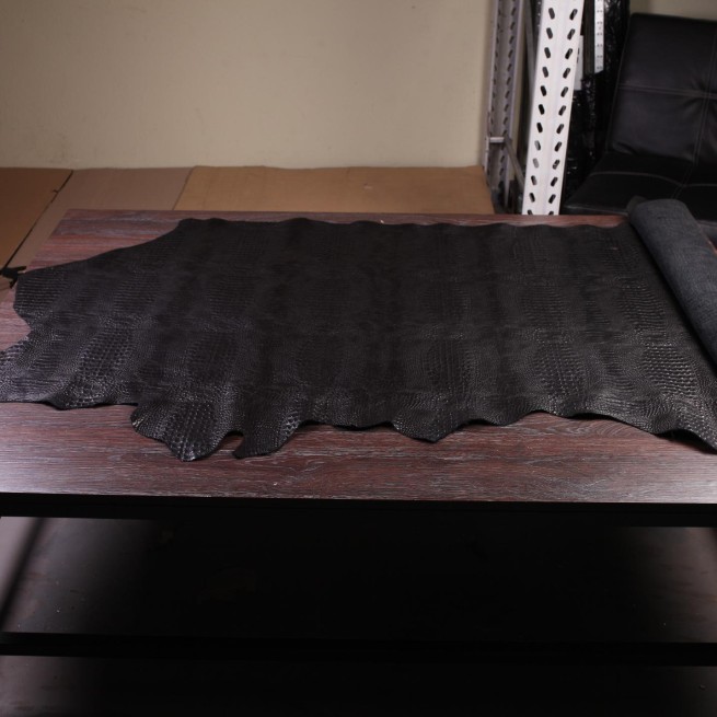 Шкіра ВРХ Крокодил BebiZ чорний 1,0-1,1 Туреччина